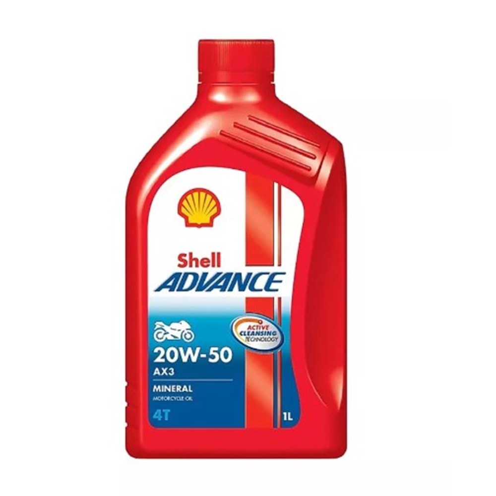 SHELL ADVANCE 4T AX3 20W-50 (1 LİTRE)