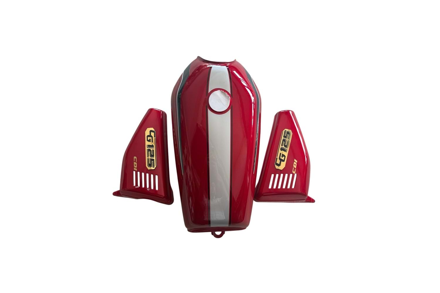 CG - BENZİN DEPOSU + YANKAPAK SETİ KIRMIZI (ŞERİTLİ &ŞAMANDIRASIZ)