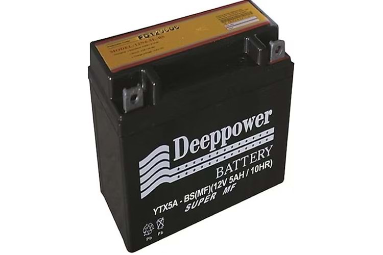 YTX5A 12V 5AH YATAY DEEPPOWER AKÜ