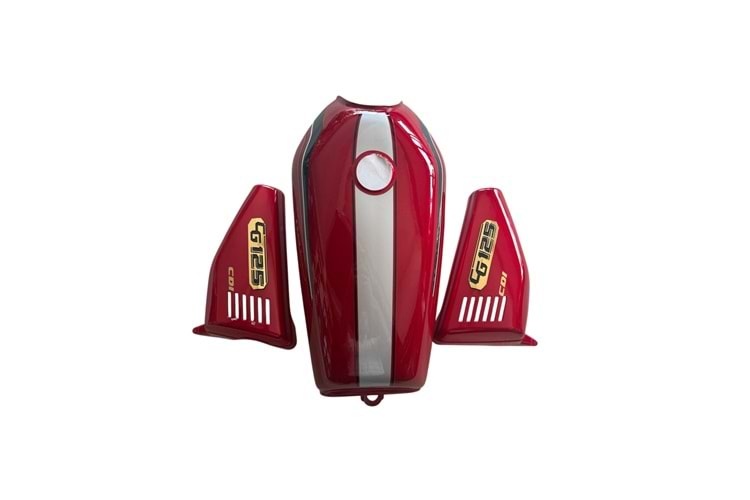 CG - BENZİN DEPOSU + YANKAPAK SETİ KIRMIZI (ŞERİTLİ &ŞAMANDIRASIZ)